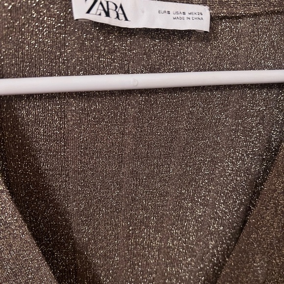 Zara glitter plunge sweater - Picture 2 of 4